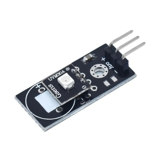 Angled view of the UVM-30A UV sensor ready for Arduino STEM projects.