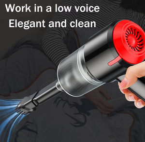 Wireless Charging Compressed Air Handheld Portable Car Vacuum Cleaner