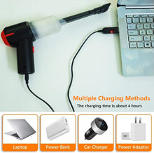 Load image into Gallery viewer, Wireless Charging Compressed Air Handheld Portable Car Vacuum Cleaner
