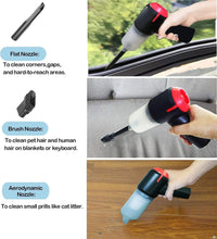 Load image into Gallery viewer, Wireless Charging Compressed Air Handheld Portable Car Vacuum Cleaner
