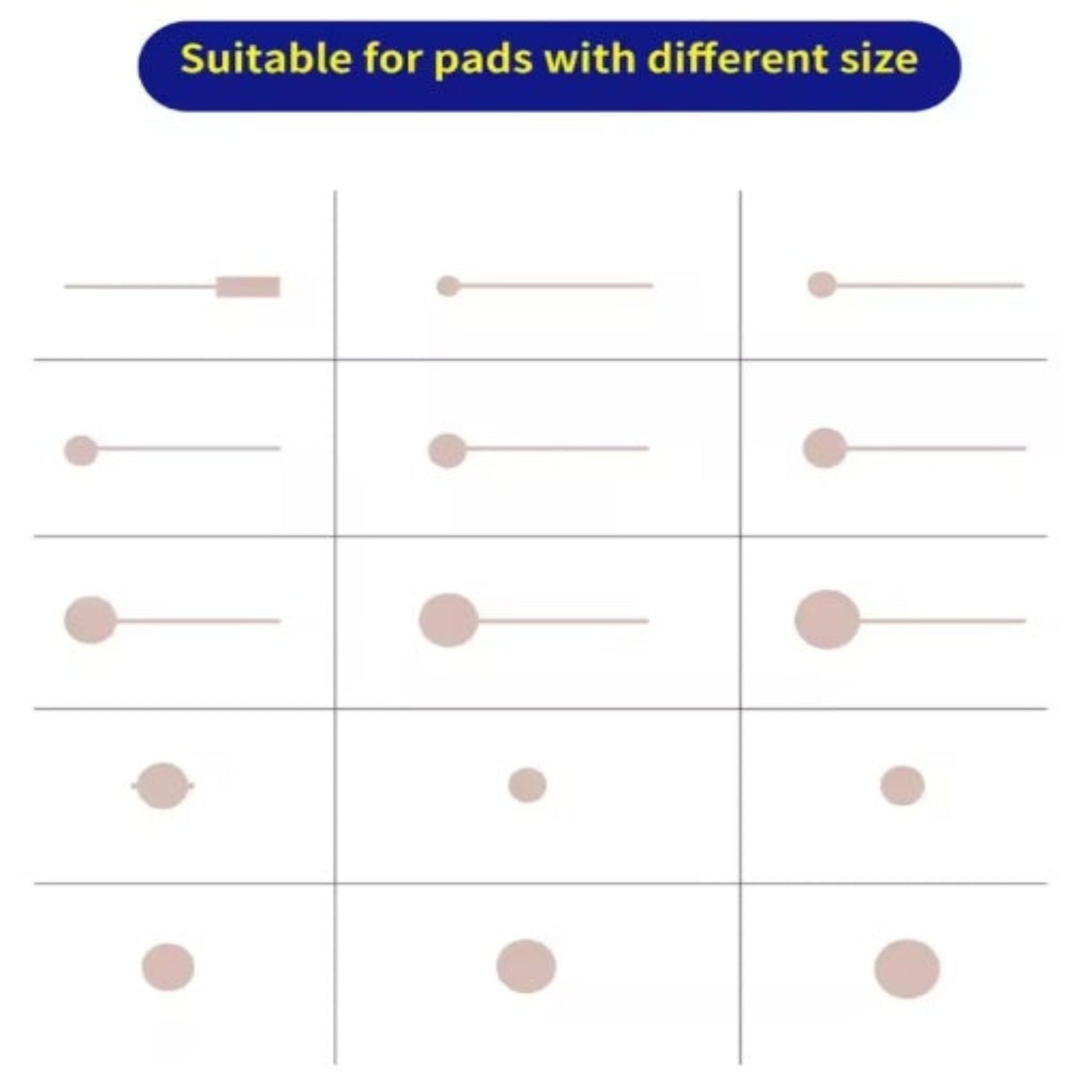 Diagram showing different sizes and shapes of solder lugs included in the Magic Tag kit.