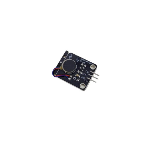 5V PWM vibration motor switch module for Arduino, featuring a mini motor and sensor connections.