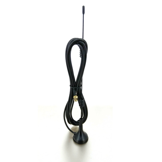 9dBi dual band WiFi antenna with magnetic base and SMA male connector for improved wireless signal.