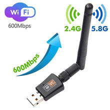 Load image into Gallery viewer, USB Wifi Adapter 2.4g/5g with Antenna
