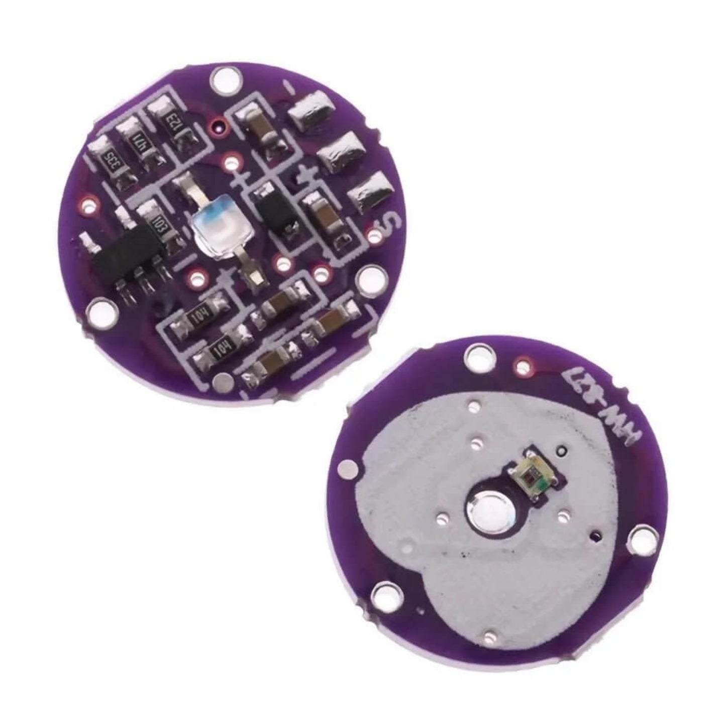 XD-58C Pulse Sensor for Arduino, heart rate detection module, open source hardware, purple circuit board design.