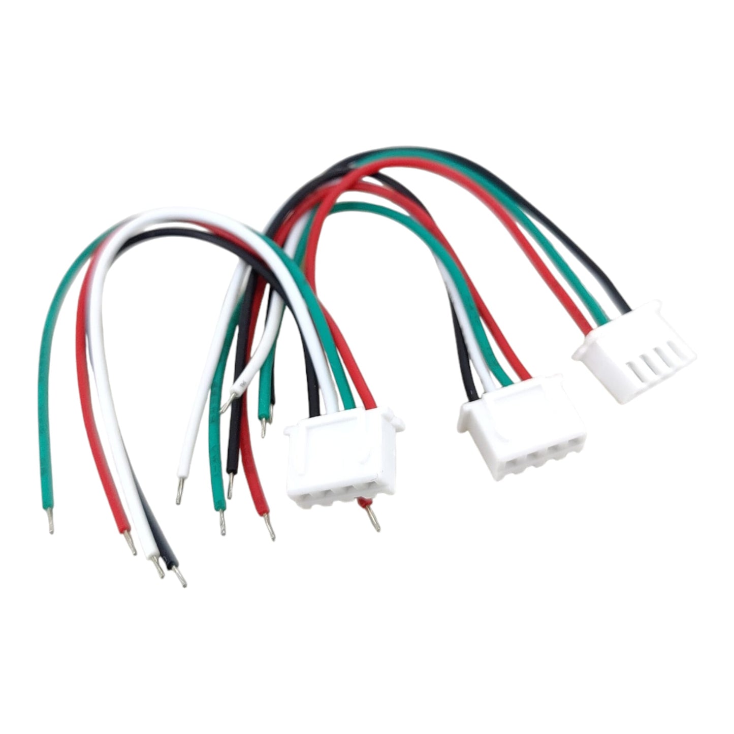 3-pack of XH2.54 4-pin connector cables with pre-tinned ends