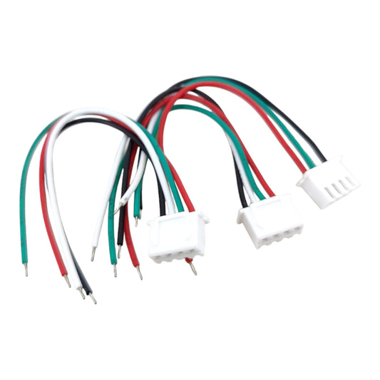 3-pack of XH2.54 4-pin connector cables with pre-tinned ends
