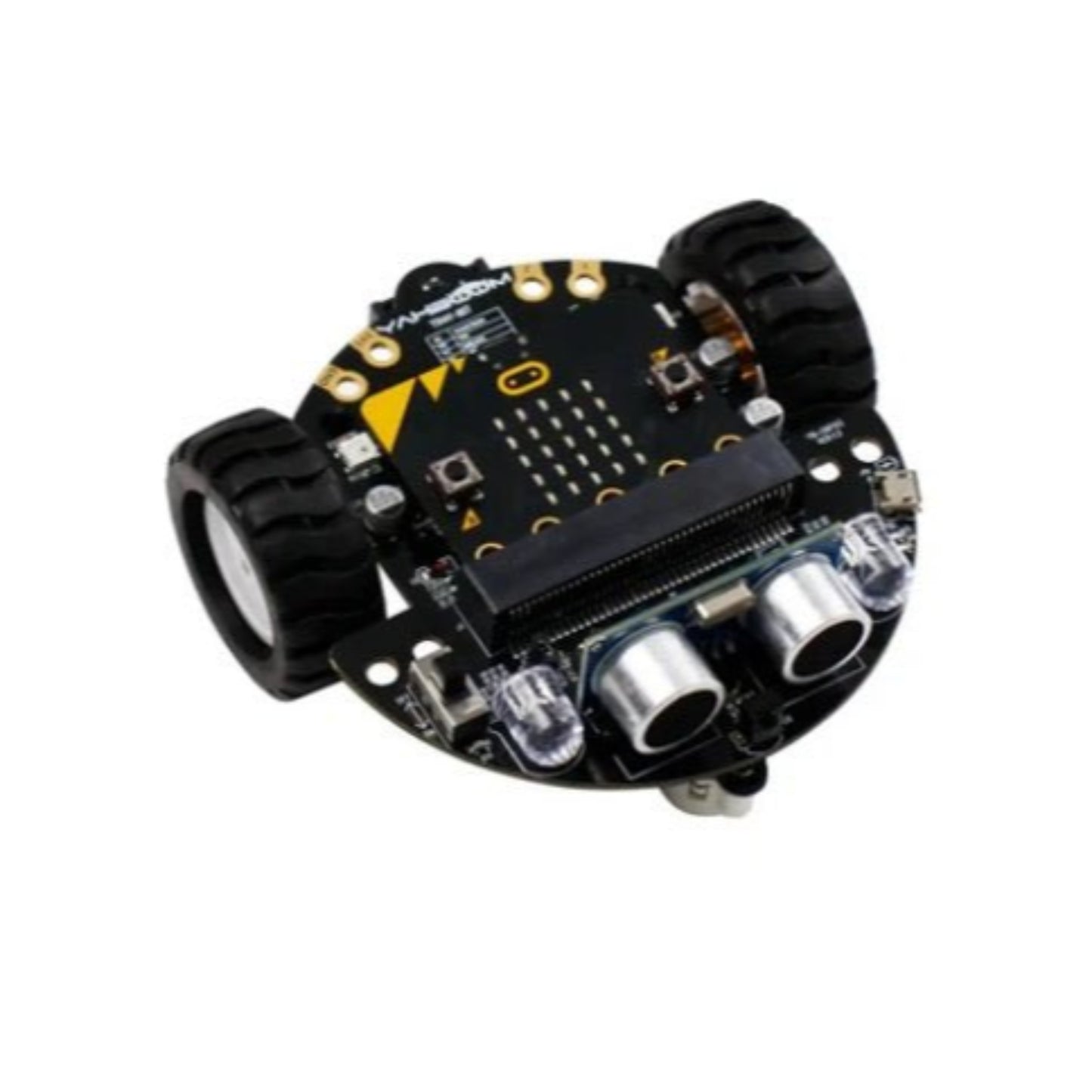 Yahboom Tiny:bit Smart Robot Car Set, ideal for STEM education, featuring intelligent obstacle avoidance and compact design.