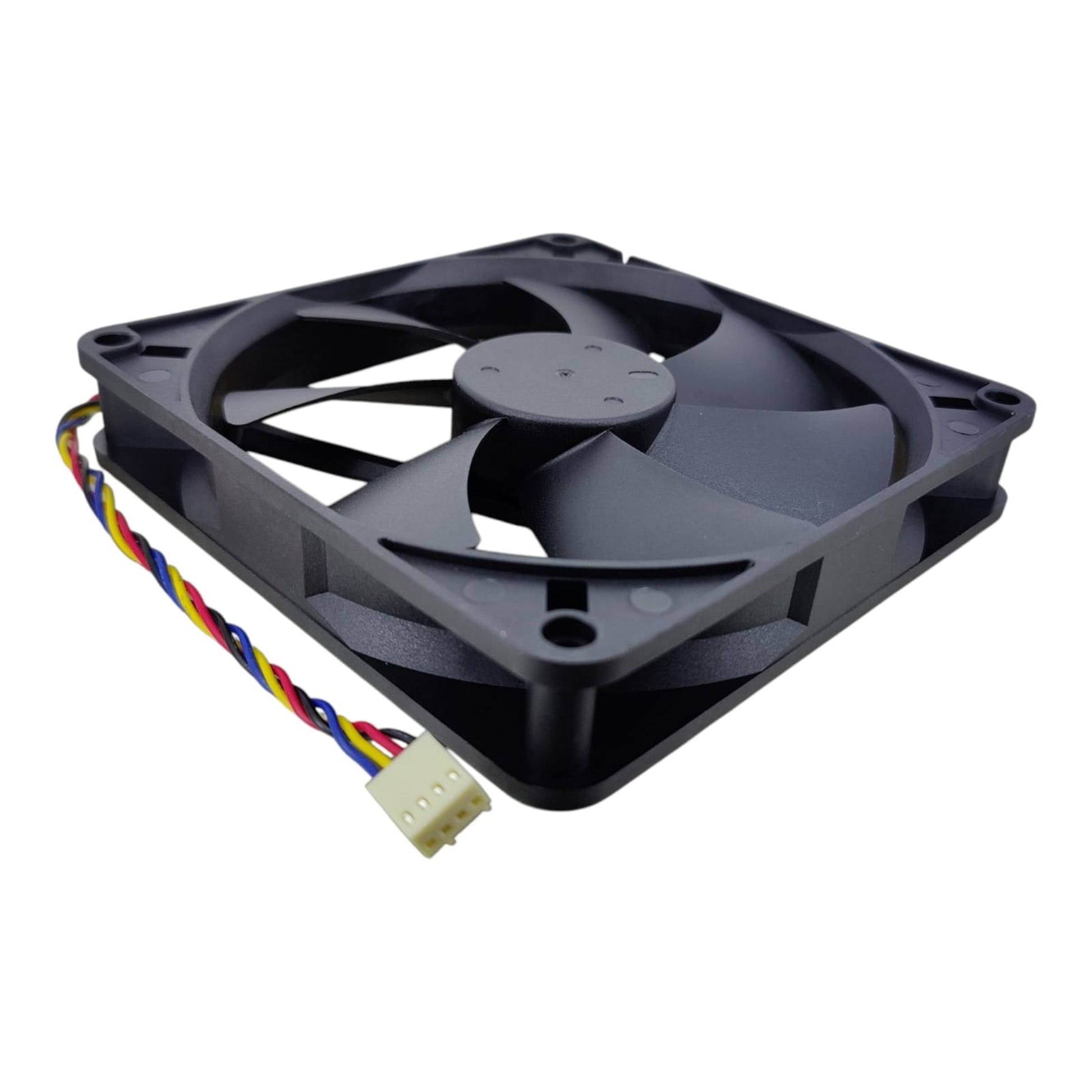 Profile side view of the 140mm Yate Loon D14BH-12 fan, showing its standard 25mm thickness.