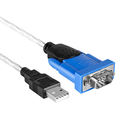 Z-TEK ZE394C USB to RS232 DB9 serial converter cable - coiled view