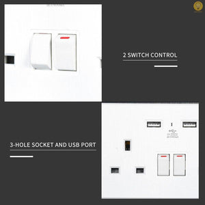 2 Gang USB Wall Socket Dual - Sun Cheong Computer Company Limited