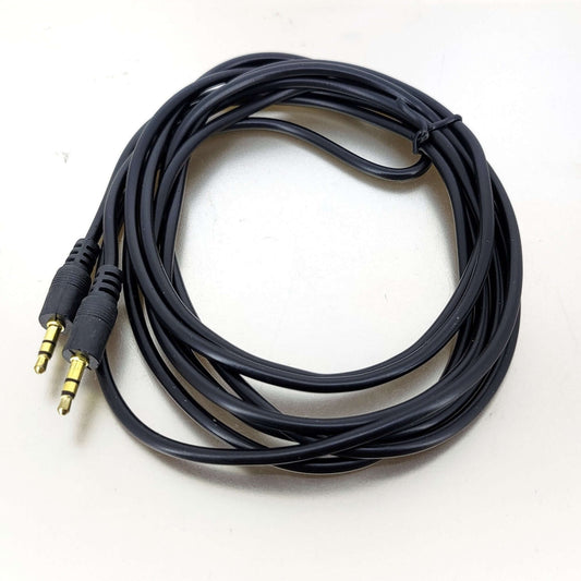 3.5mm audio cable, 1.5m/3m length, male to male, black stereo jack plug, wired connectivity.