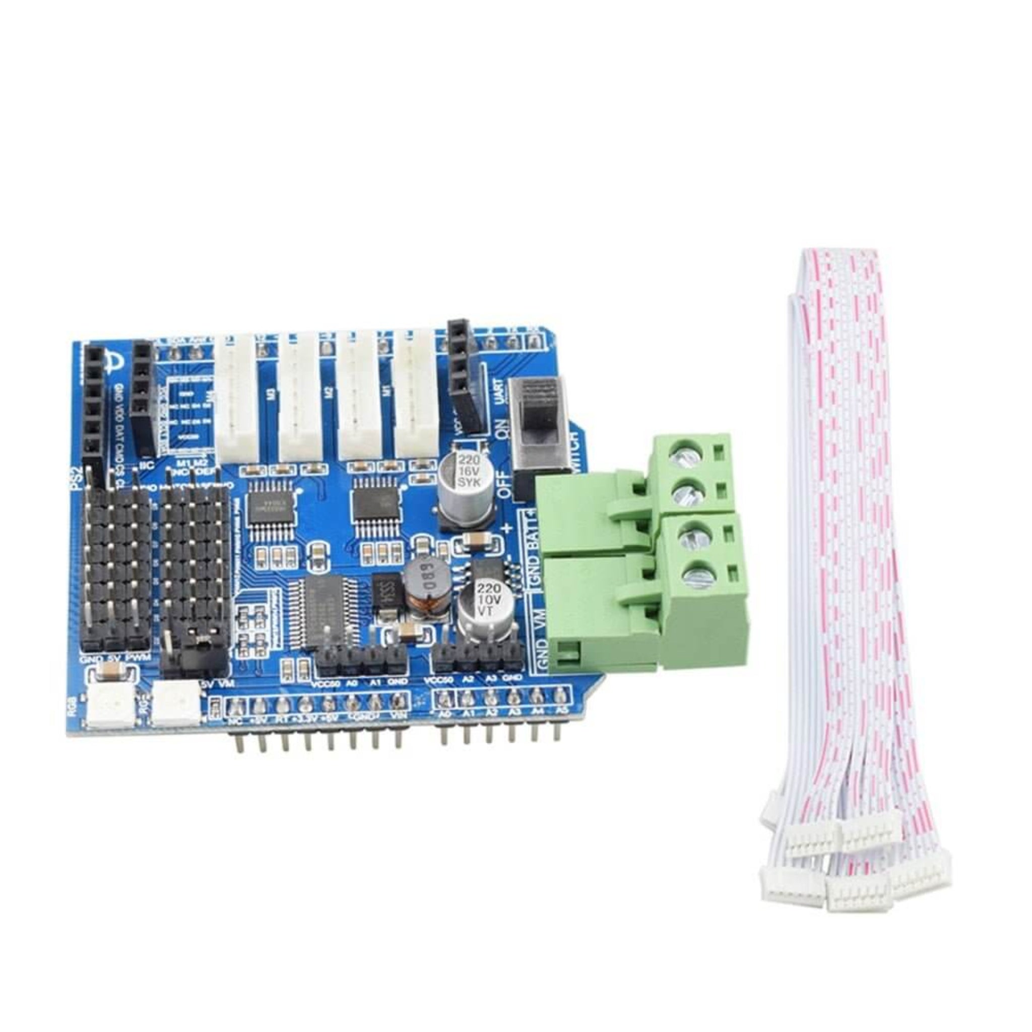 適用於 Arduino 機械人的 4通道電機驅動板