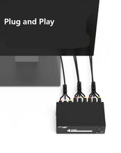 Load image into Gallery viewer, MT-VIKI AV Splitter 1 in 4 out 4 Port Rca Av Splitter
