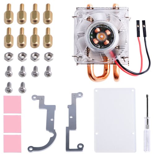Raspberry Pi 4B/3B+/3B冰塔式散熱器 可選銀或黑