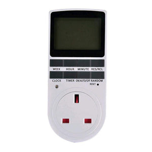 AC 230V 13A Digital LCD Display Timer Switch UK Plug-in Timing Outlet Socket - Sun Cheong Computer Company Limited