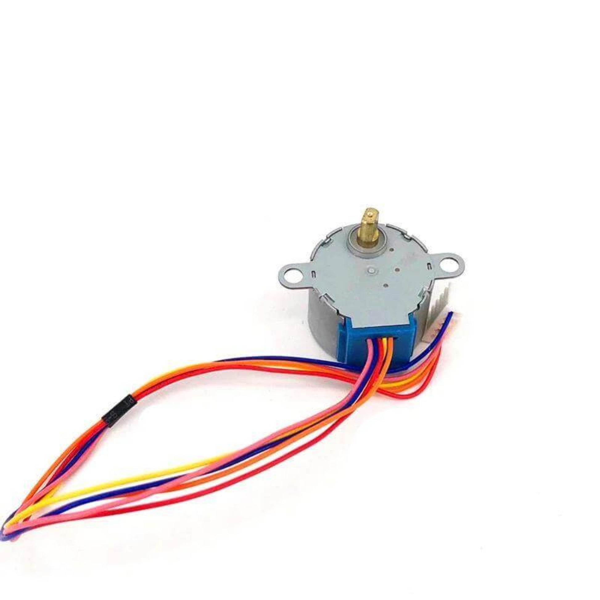5V reduction geared stepper motor, 28mm diameter, for Arduino and STEM projects.