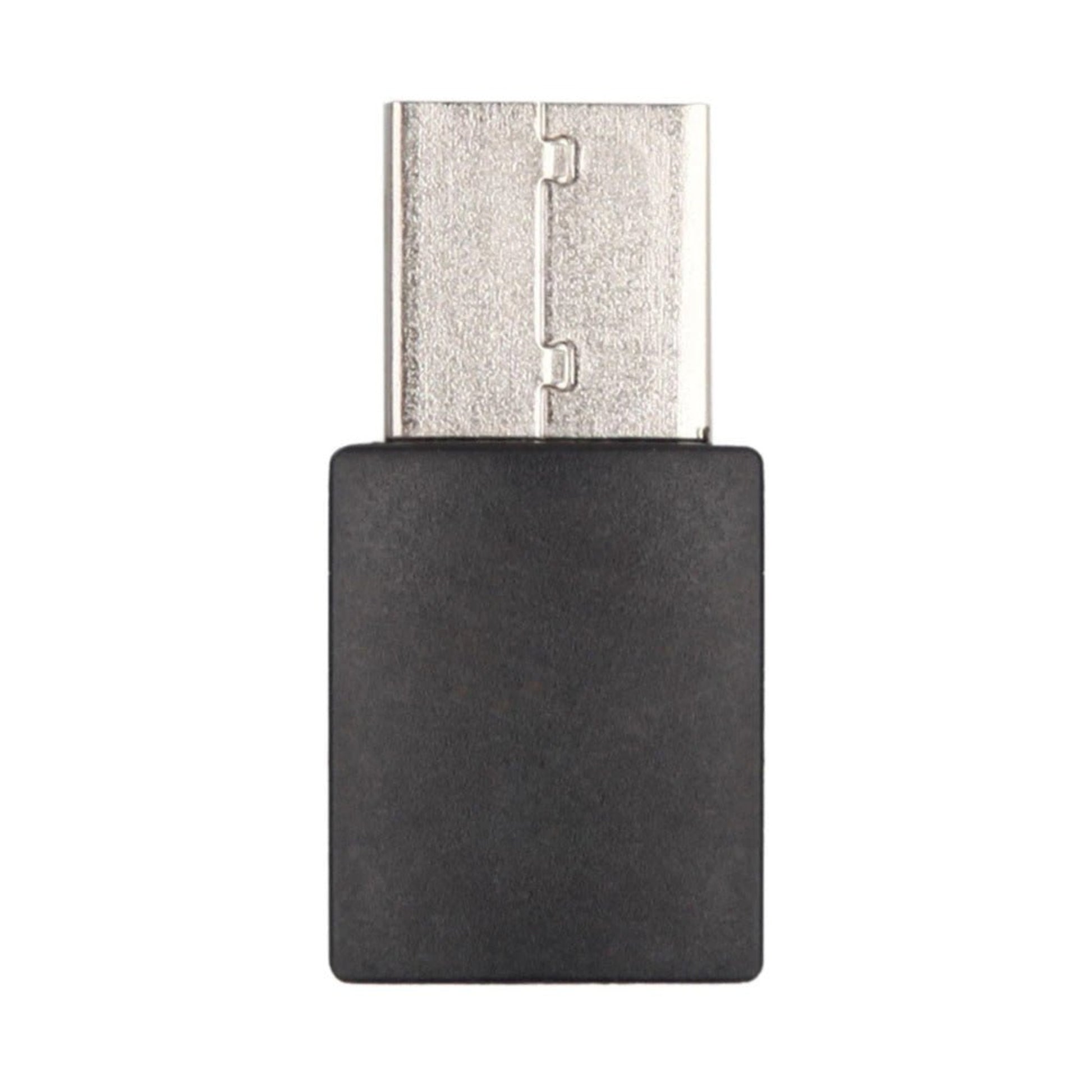 600Mbps Dual-Band USB WiFi Adapter with black casing, designed for fast internet connectivity.