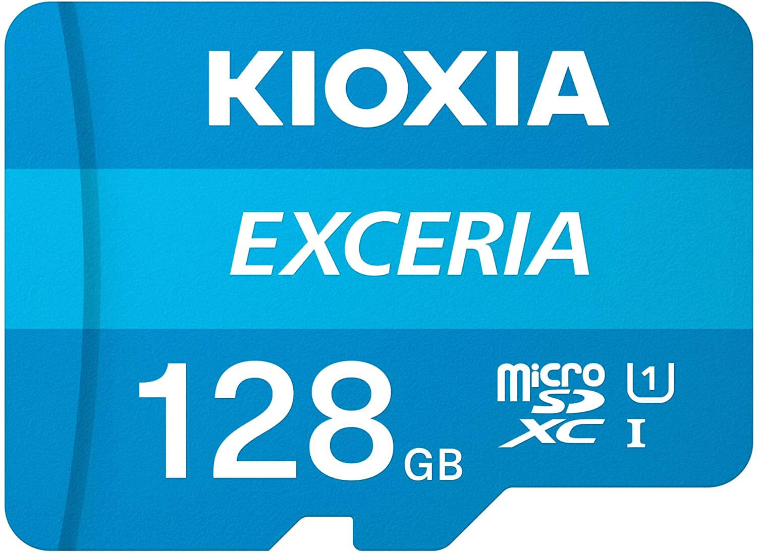 KIOXIA EXCERIA microSD Memory Card 128GB, high-speed storage for photos and videos.
