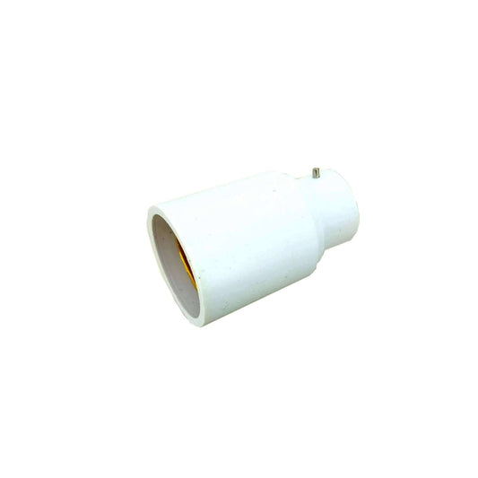 B22 to E27 light socket adapter, converting bayonet cap to Edison screw for flexible lighting solutions