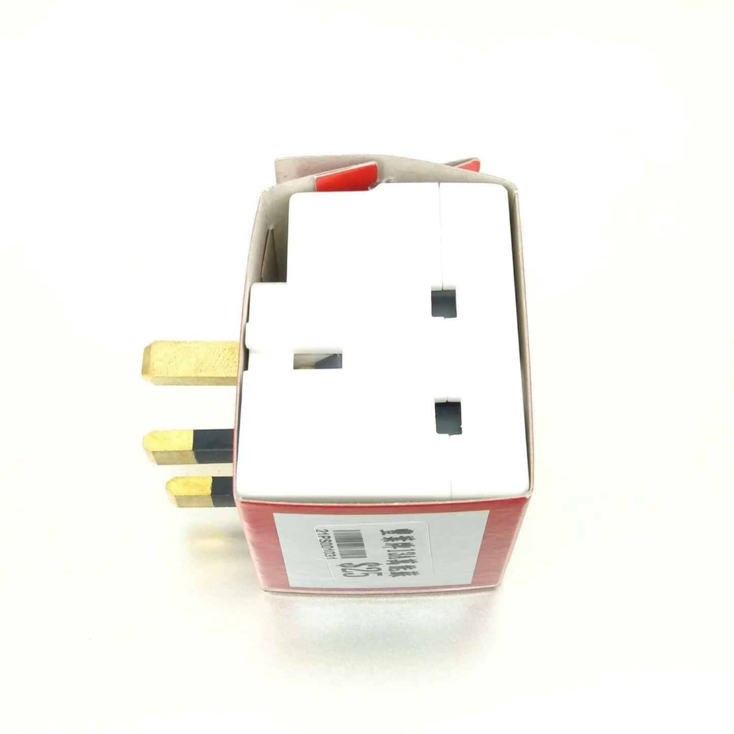 FYM UK 3 Pin Double Socket Splitter, BS 1363/3 compliant, converting one socket into two for easy device charging.