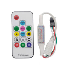 Load image into Gallery viewer, WS2812B RGB Led Strip Light Controller With RF Remote Control
