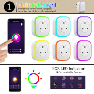 Smart Plug, WiFi Plug with Night Light