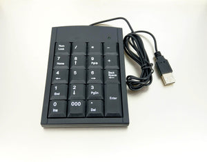 USB Numeric Keypad usb, Portable Slim Mini Number Pad for Laptop Desktop Computer PC
