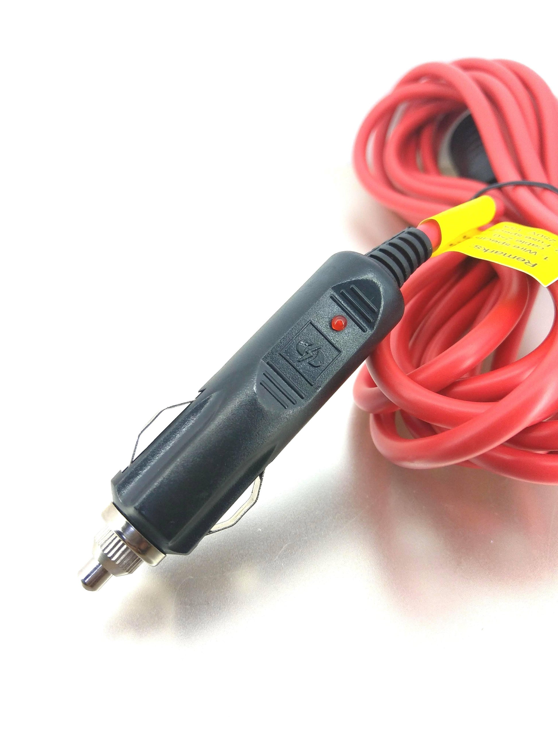 Heavy Duty Extension Cord with Cigarette Lighter Plug Socket