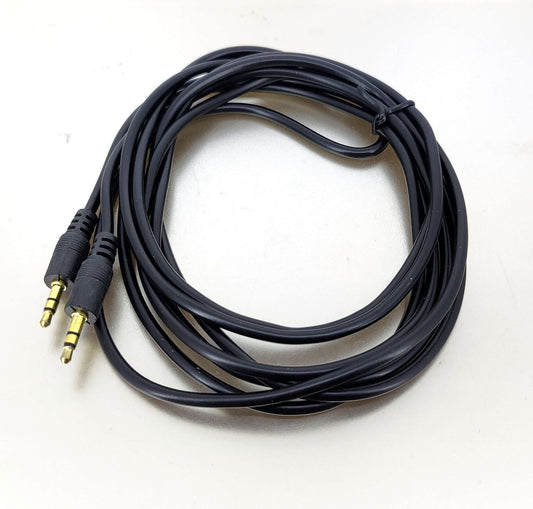 3.5mm audio cable, 1.5m/3m length, male to male, black stereo jack plug, wired connectivity.