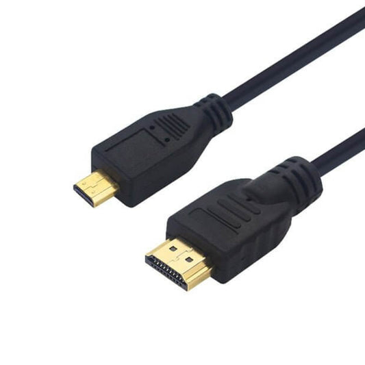 Micro HDMI to HDMI cable designed for 1080P Full HD audio and video connection, compatible with Raspberry Pi 4 and tablets.