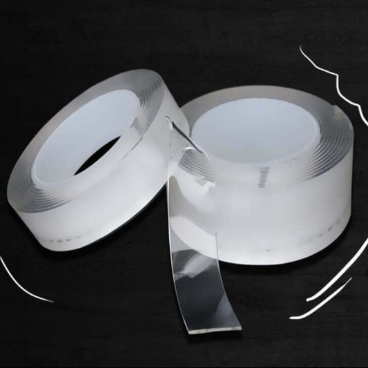 Multi-functional reusable nano adhesive tape rolls, perfect for organizing without residue.
