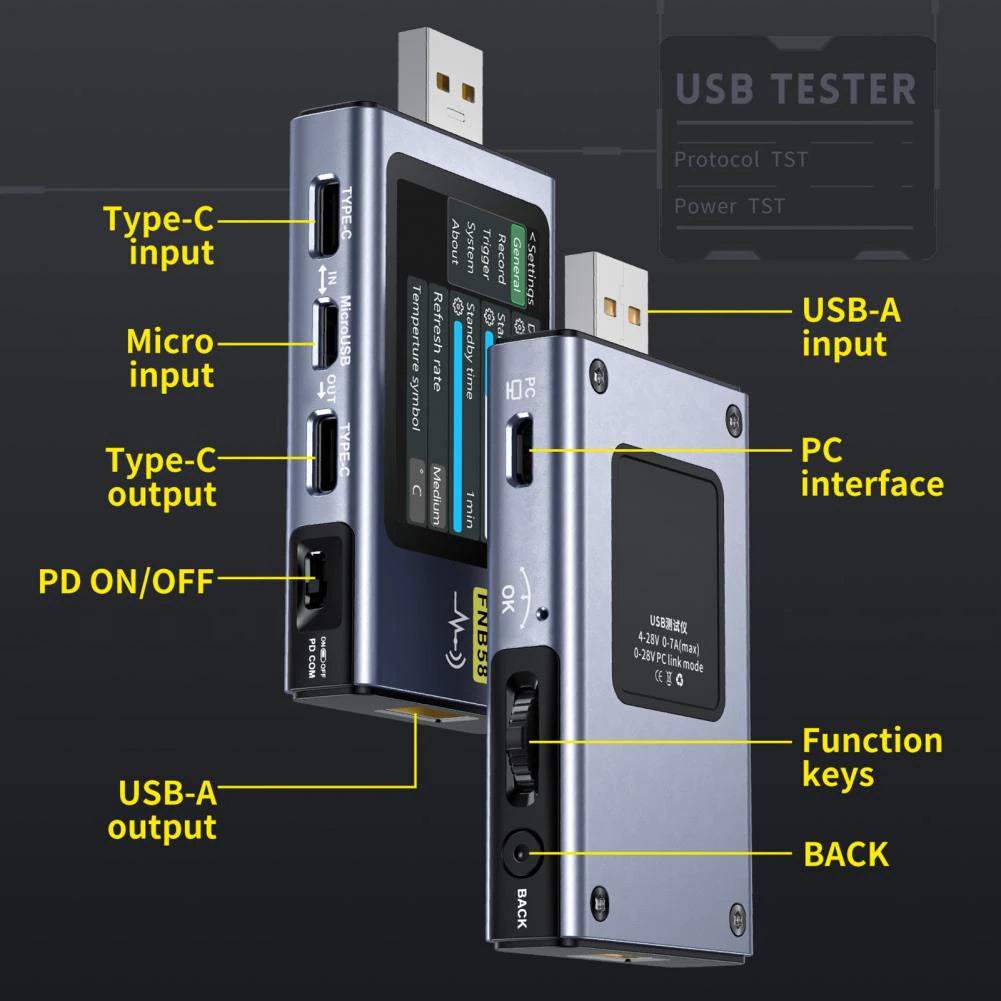 FNIRSI FNB58 USB Fast Charge Tester