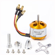 Load image into Gallery viewer, A2212 Brushless Motor 1400KV for RC Airplane
