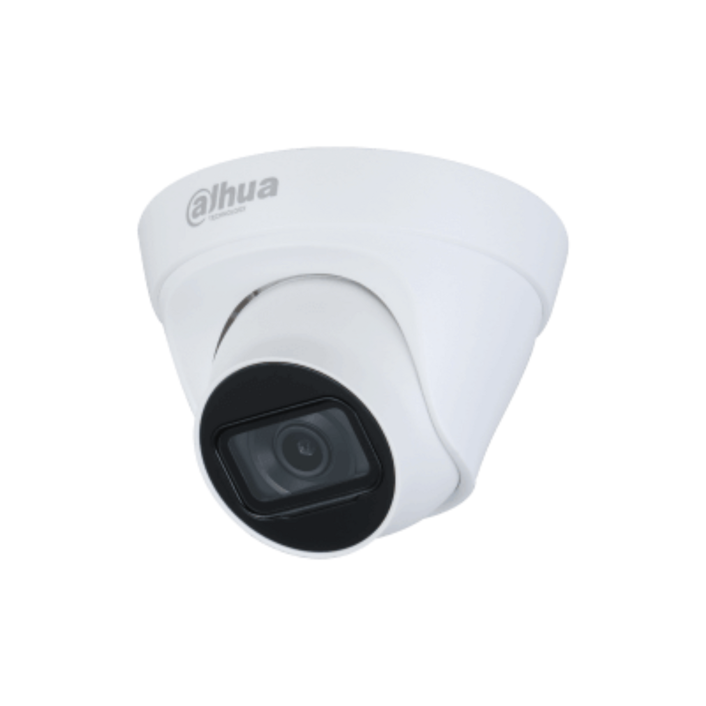 Angled view of Dahua IPC-HDW1230T1-S5 2MP IR Eyeball Network Camera. Ideal for shop security & monitoring.