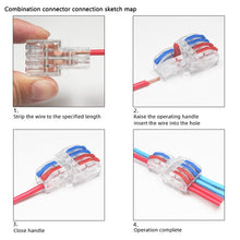 Load image into Gallery viewer, 2 in 4/6 out Quick Splice Wire Connectors
