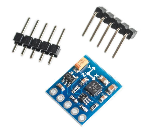 GY-271 HMC5883L triple axis compass magnetometer sensor module with header pins.