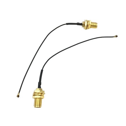 RP-SMA Female Male Pin to IPEX Cable with RG0.81 Jumper, 20CM length for PCI WiFi Card Router Connection.