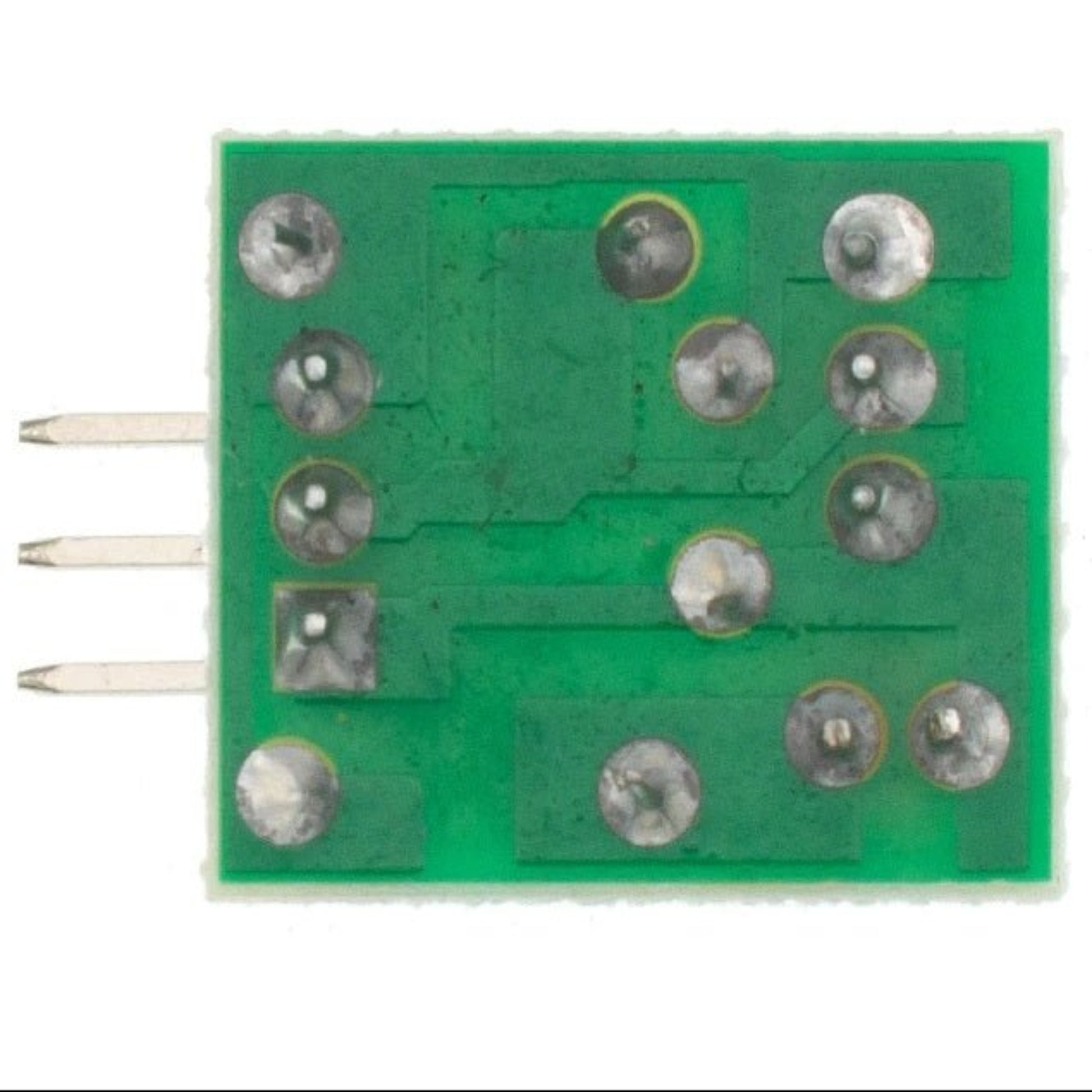 Laser sensor receiver module PCB for Arduino, features multiple pins and circuit design for DIY projects.