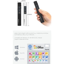 Load image into Gallery viewer, USB Rechargeable Laser Flip Pen - Black
