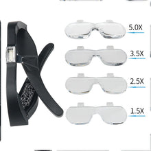 Load image into Gallery viewer, LED Rechargeable Spectacle Magnifying Glasses
