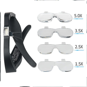 LED Rechargeable Spectacle Magnifying Glasses