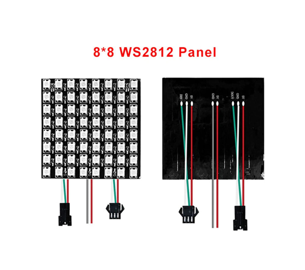 WS2812B 8*8 點陣像素屏 5V 全彩