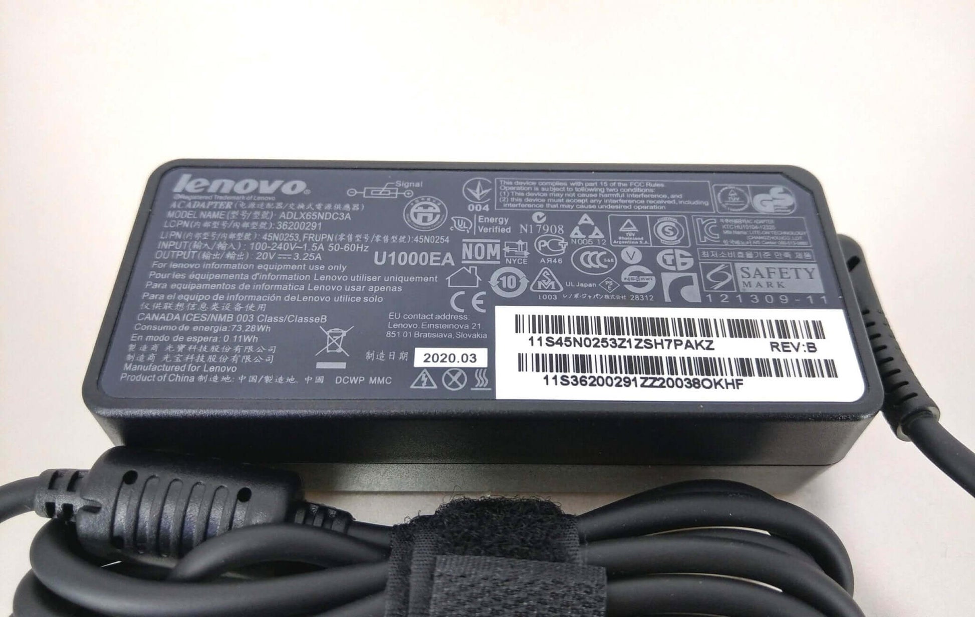 65W 20V 3.25A Laptop Charger for Lenovo ThinkPad & IdeaPad - Sun Cheong Computer Company Limited