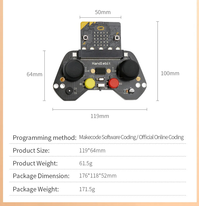 Microbit Controller Programmable Remote Handle