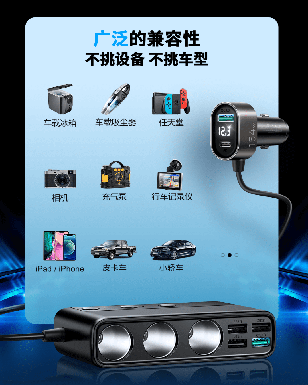 Joyroom Multi - port Car Cigarette Lighter 5 USB PORTS + 1 Type - c port - Sun Cheong Computer Company Limited
