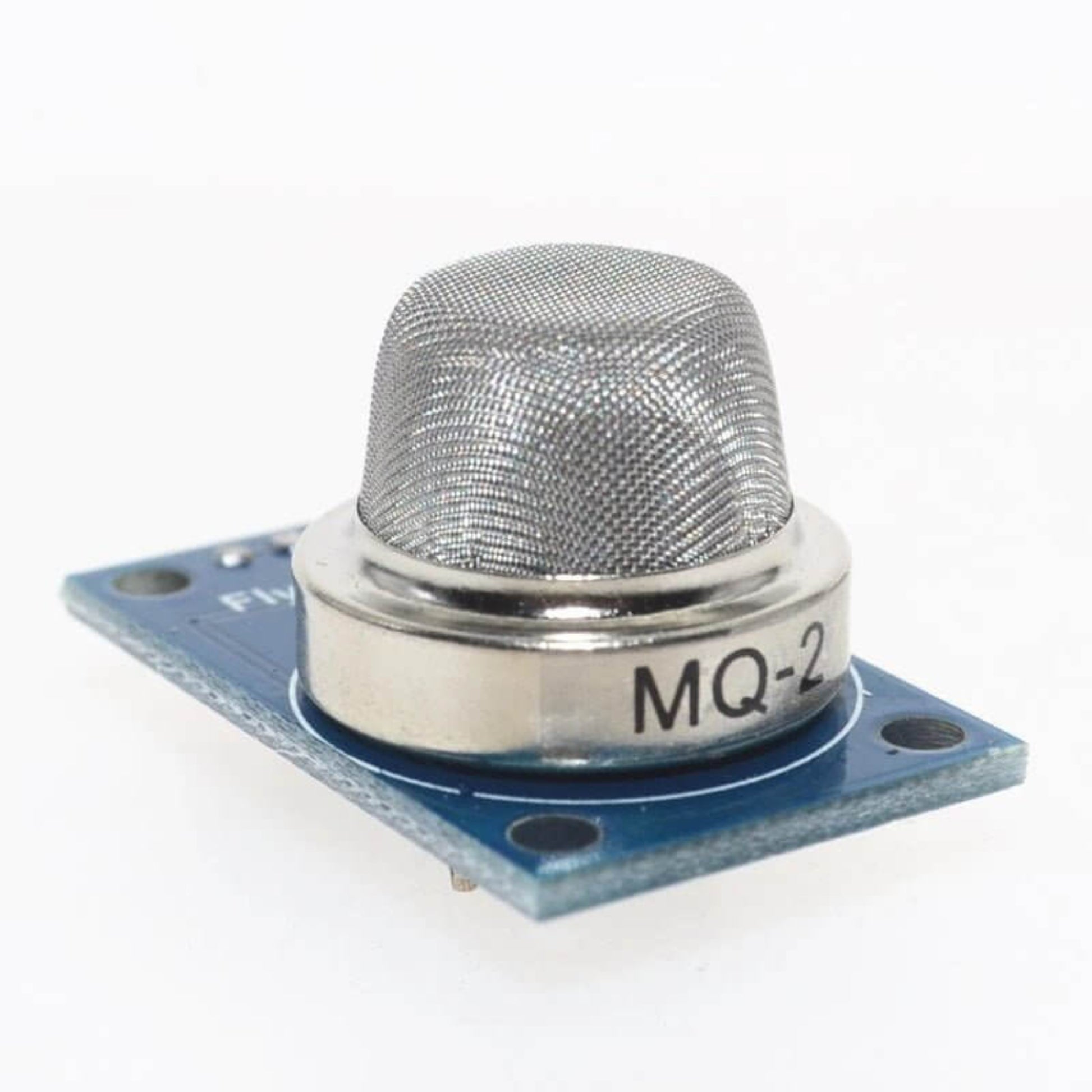 MQ-2 gas sensor module for Arduino detects LPG, smoke, and other combustible gases with increased conductivity.