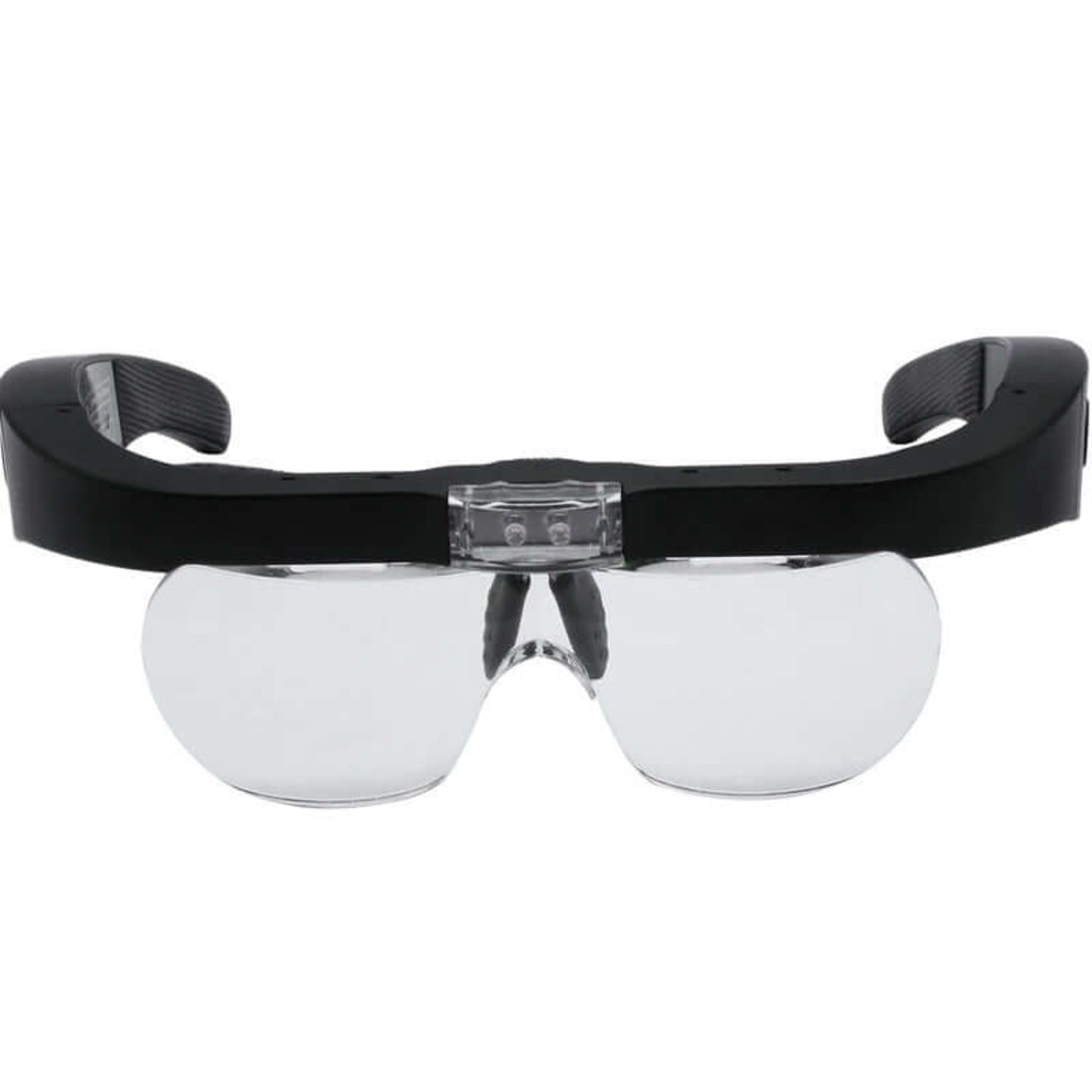 LED rechargeable spectacle magnifying glasses with interchangeable lenses for enhanced reading and detailed work.