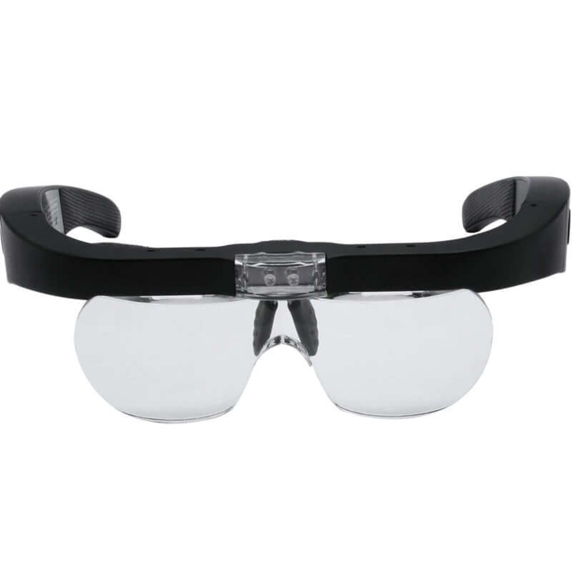 LED rechargeable spectacle magnifying glasses with interchangeable lenses for enhanced reading and detailed work.