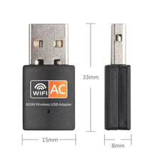 Load image into Gallery viewer, USB WiFi Adapter 600Mbps 2.4GHz 5GHz
